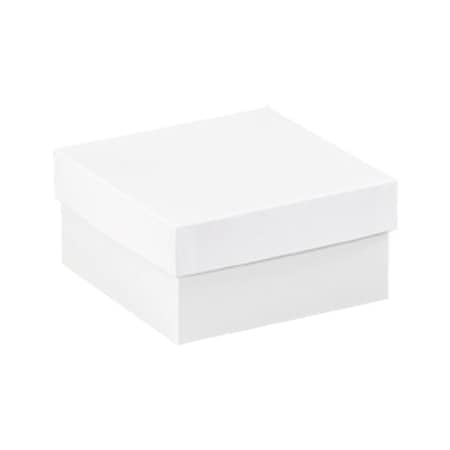 Bsc Preferred 6 x 6 x 3'' White Deluxe Gift Box Bottoms, 50PK BUY00026915